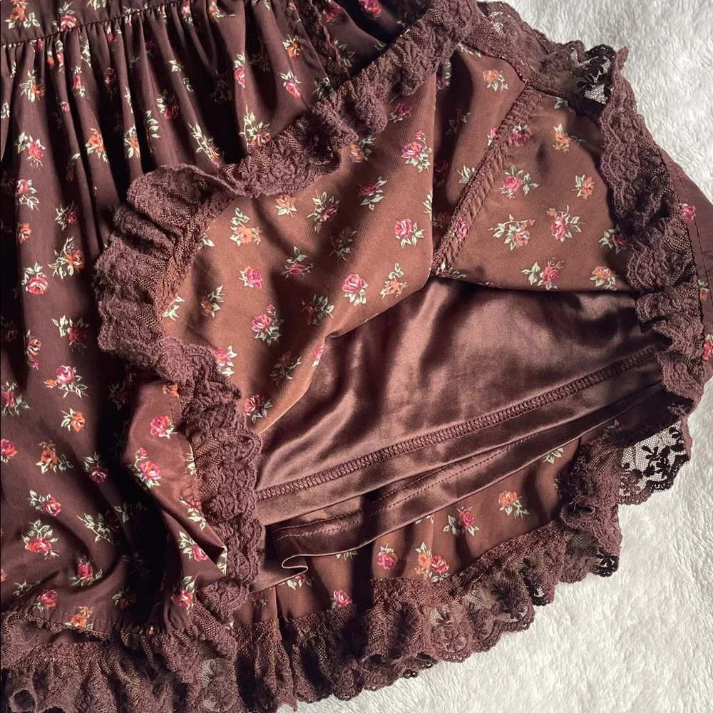 LIZ LISA Brown Floral Mini Dress - Picture 3 of 9